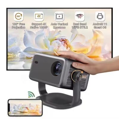 Buon prezzo Auto Focus 1080p Mini Portable Theater DLP Projector 8k 320 ANSI Lumens in linea