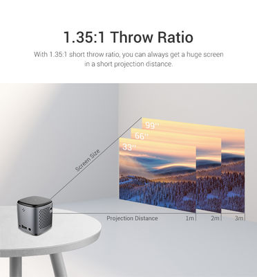 Buon prezzo Outdoor Camping compatto DLP Mini Proiettore 4k Smart Video Android Cube in linea