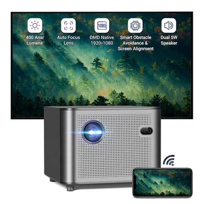 Buon prezzo Airplay 4K WiFi Mini Pico Projector Bluetooth 400 ANSI 1080P 30DB in linea